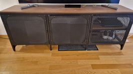 Meuble TV noir IKEA FJALBBO, 3 portes