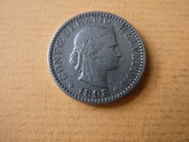 Schweiz 1898, 20 Rappen