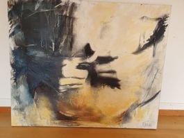 B. Dell – Original-Ölgemälde "Bauchnabel" (120 x 100 cm)