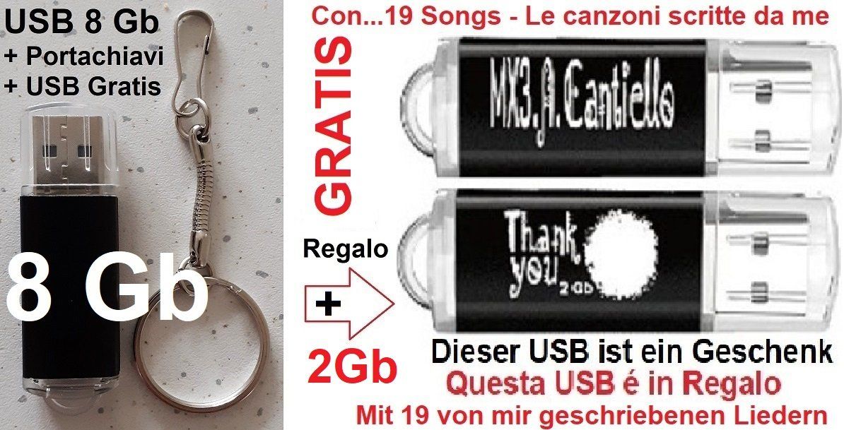 Musikinstrumente: Mandoline / Akkordeon  USB 8Gb + USB Gratis – Neu (gemäss Beschreibung) aus Locarno von Antonio41