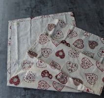 Tischläufer oder 2-er Platzset im Landhausstil / Handarbeit