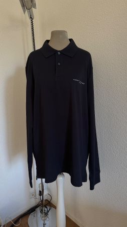 Tommy Hilfiger Herren Polo Langarmshirt in Dunkelblau Gr. L