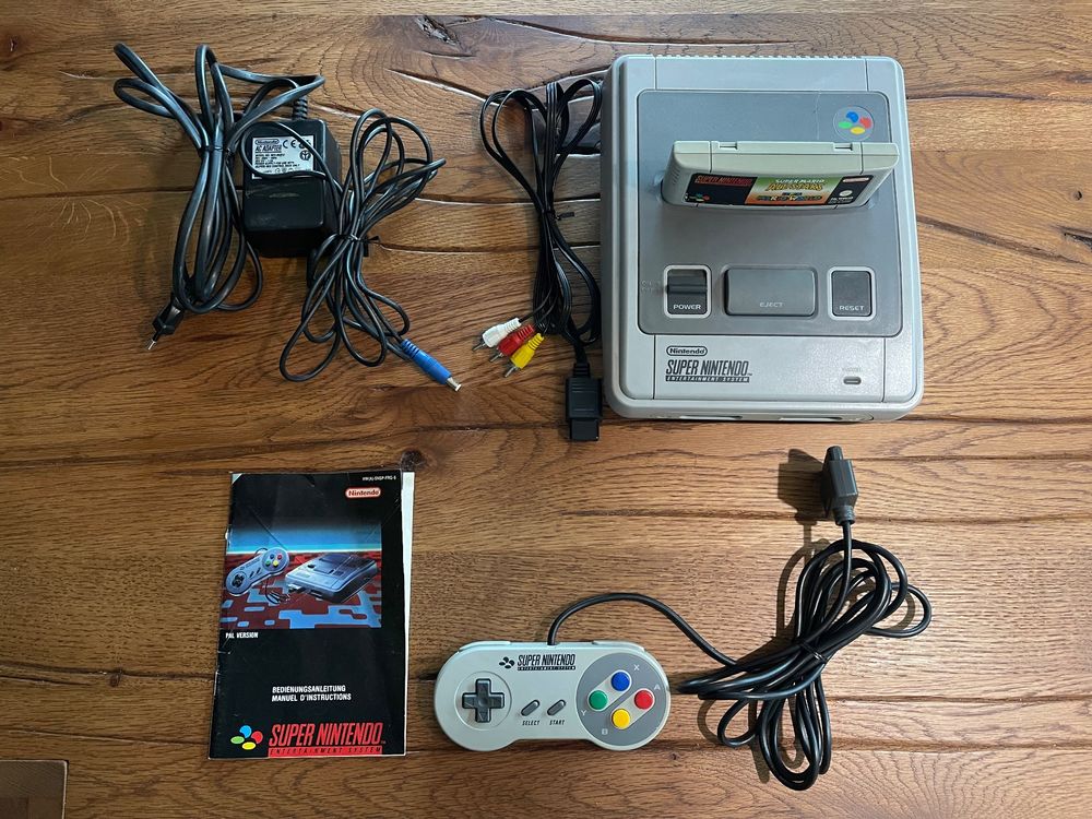 1 CHIP ! Super Nintendo SNES Konsole mit Mario World ! (Gebraucht) in ...