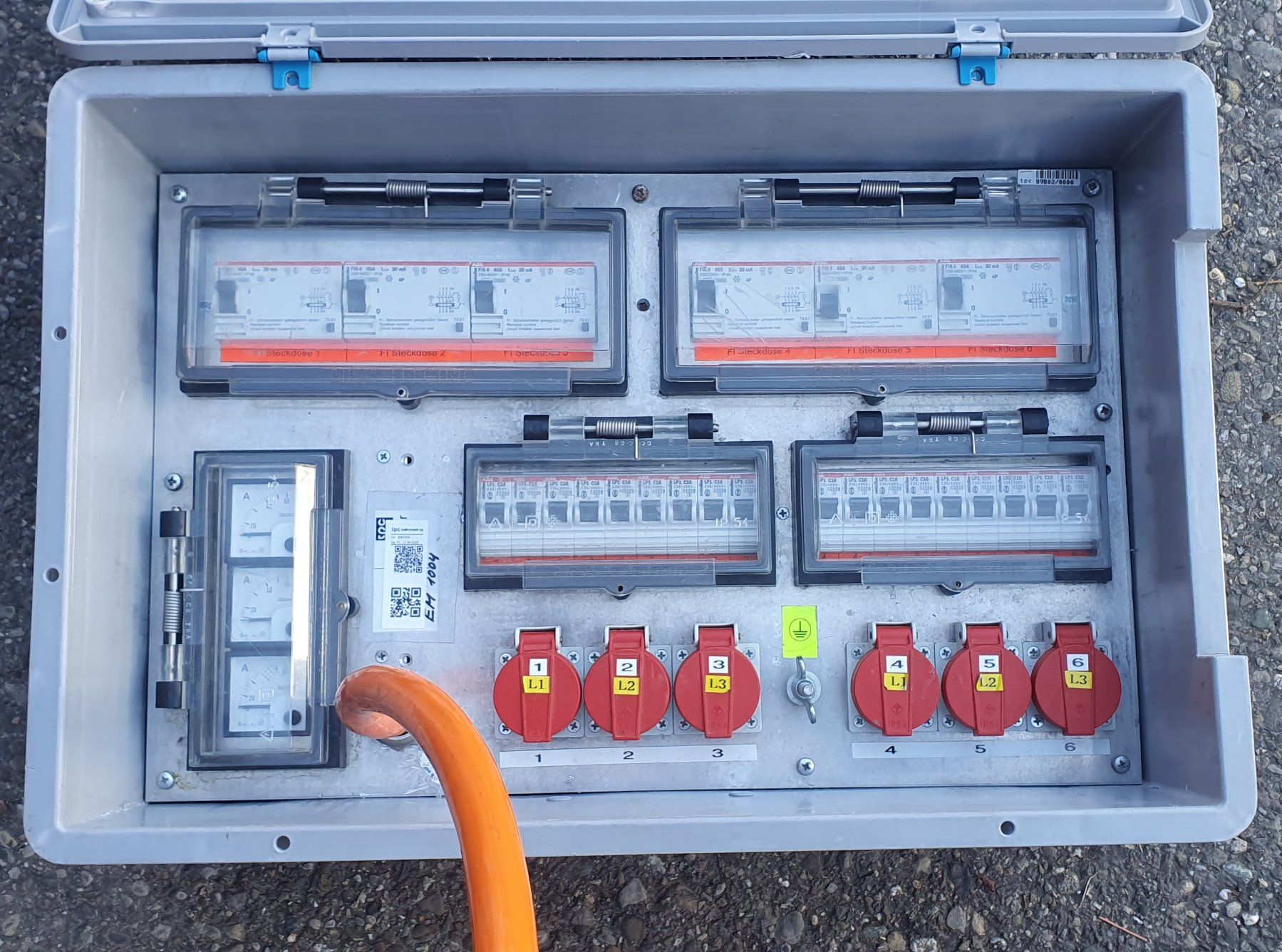 ABB Elettrotecnica: Baustromverteiler- Anschlussschrank, mobil, ABB/SMISSLINE, 6 – Usato da Winterthur venduto da BauTeilLaden2000 1