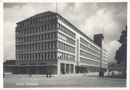 Zürich,  Hauptpost.    (belebt)