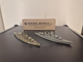 Wiking Modelle Kriegsschiffe 2 Stück mit Box guter Zustand