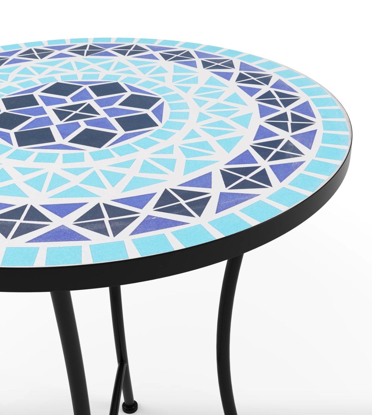 Tavoli: Bistroset MOSAIK 3-teilig blau - Gratis Versand – Nuovo e nell'imballaggio originale da Kleinwangen venduto da meinwarenkorb.ch 8