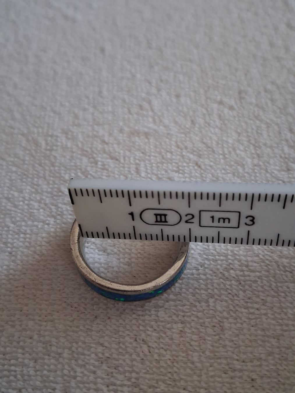 Anelli: Wunderschöner 925 Silberring mit blau-grünem Opal – Nuovo (secondo la descrizione) da Wald ZH venduto da e8e 6