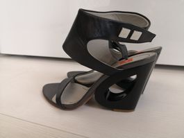 🤩HUGO BOSS LEDER-SANDALEN, SCHWARZ, 250.- STATT 399.-