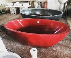 Badewanne Freistehende Wanne Terrazzo Stein Resin Becken Bad