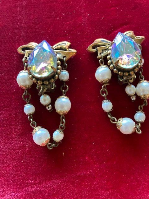 Clips D'oreilles Vintage Fantaisie Années 70/80 - Élégants, Style Créateur, Occasion