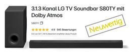 Neue LG Soundbar DS70TY mit Subwoofer | Dolby Atmos | 400W