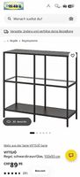 Ikea Regal Schwarzbraun mit Glas