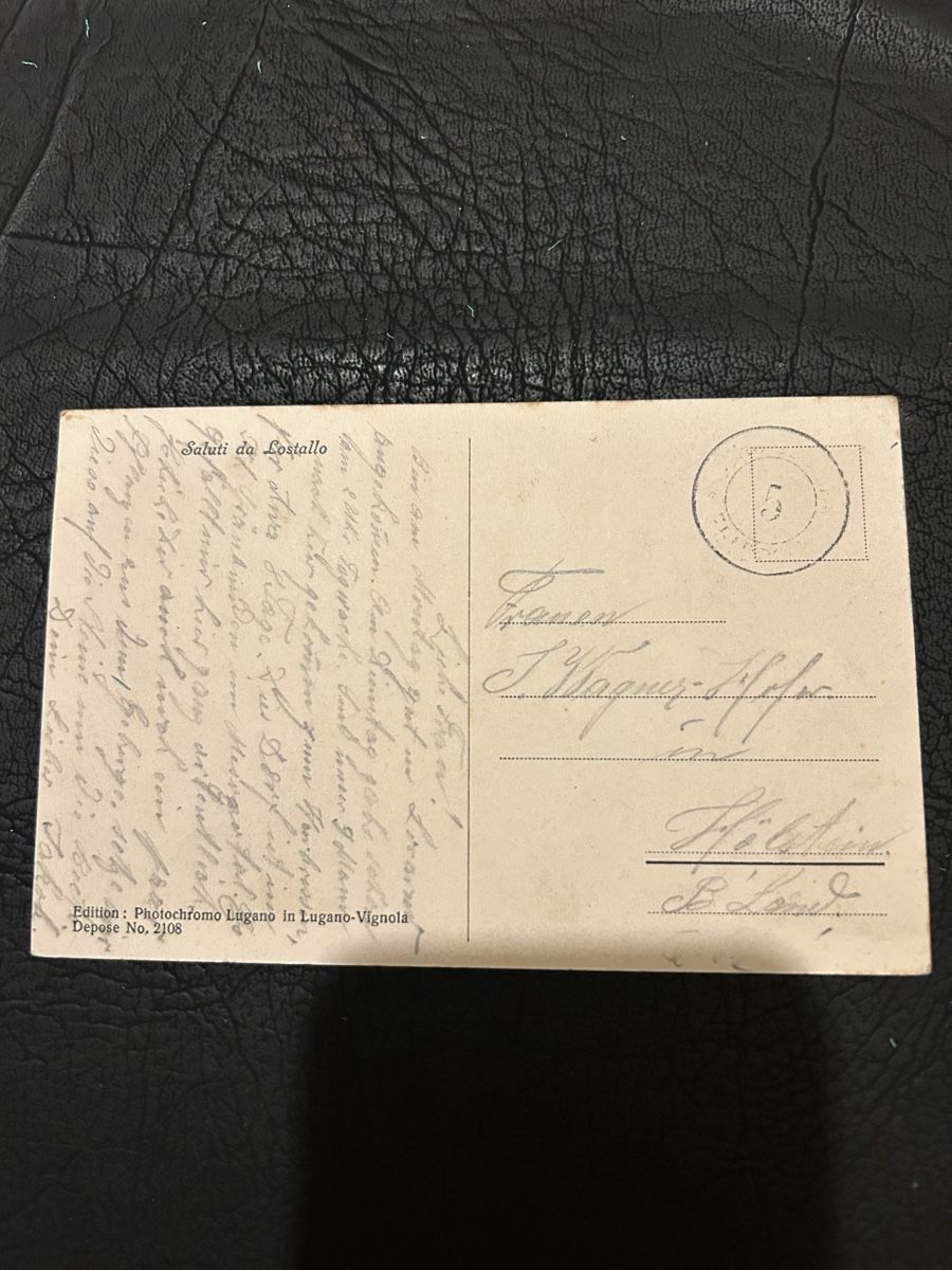 Cartoline postali: Saluti da Lostallo  – Usato da Breganzona venduto da Milesbo 1