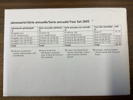 Schweizer Briefmarken Jahresserie 2005, gestempelt neu