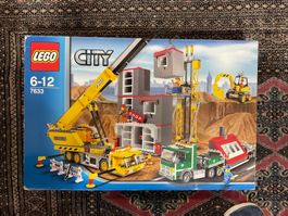LEGO City Bauset 7633, grosse Baustelle mit Kran