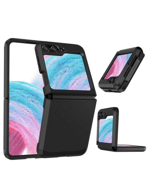 Guess Handyhülle Für Galaxy Z Flip6 – 4G Metal Logo Design Aus Kunstleder, Stylischer Schutz Vor Kratzern