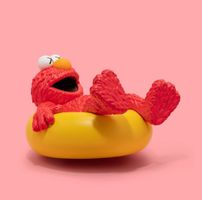 KAWS Elmo Water Parade Vinyl Figur – Medicom, limitiert