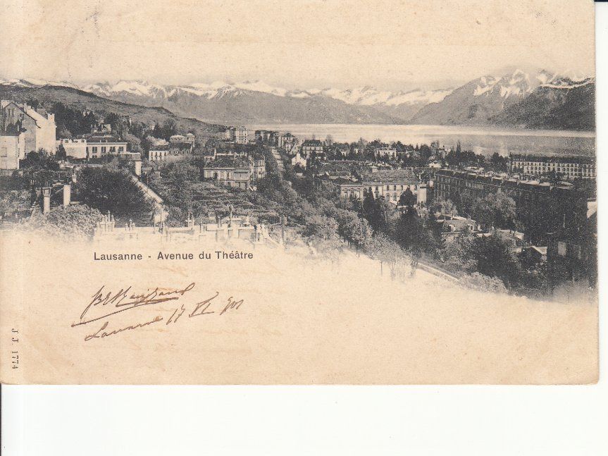 Ansichtskarten: Lausanne 1901 – Gebraucht aus Bürglen TG von StampGraf