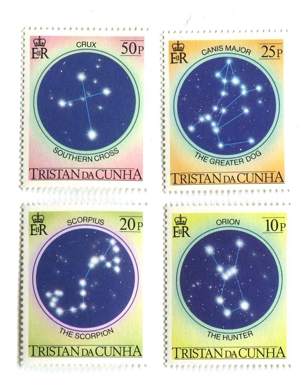 Tutti i francobolli: Briefmarken "Sternbilder". Tristan da Cunha – Nuovo e nell'imballaggio originale da Basel venduto da Butsch5