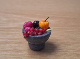Früchteschale alles Handgemacht auch die Schale