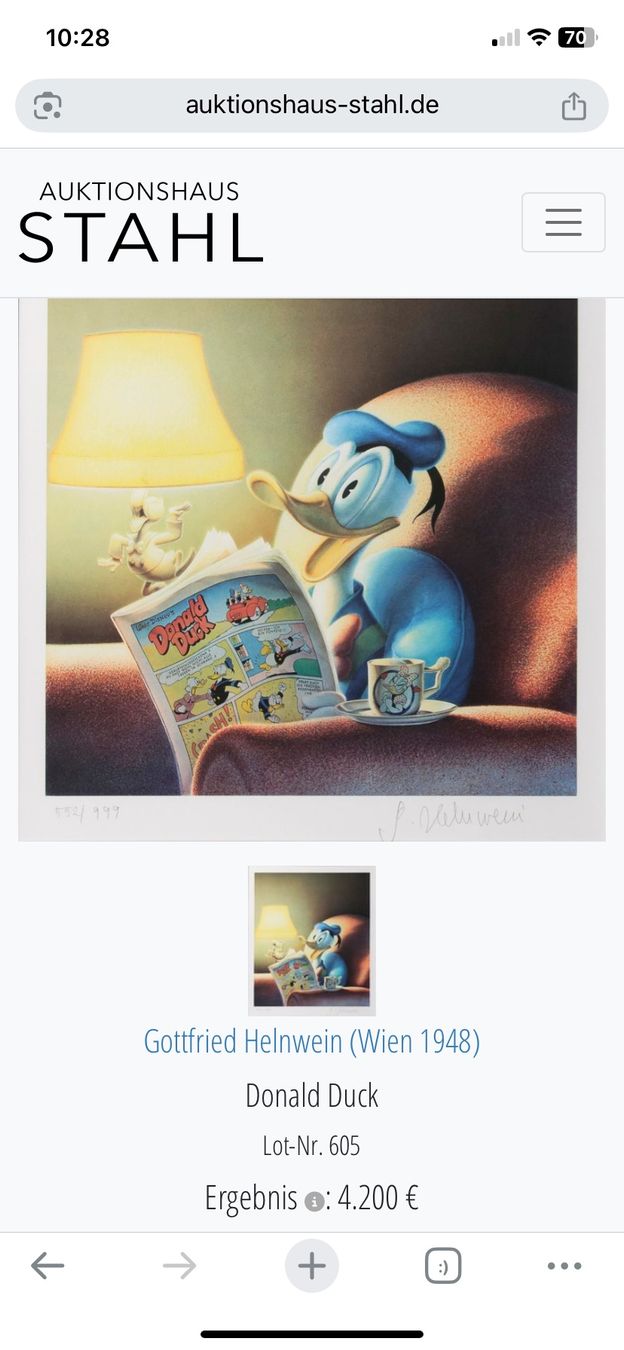 Grafica & Litografie: Gottfried Helnwein Donald Duck – Nuovo (secondo la descrizione) da Malans GR venduto da gab_r8xq 3