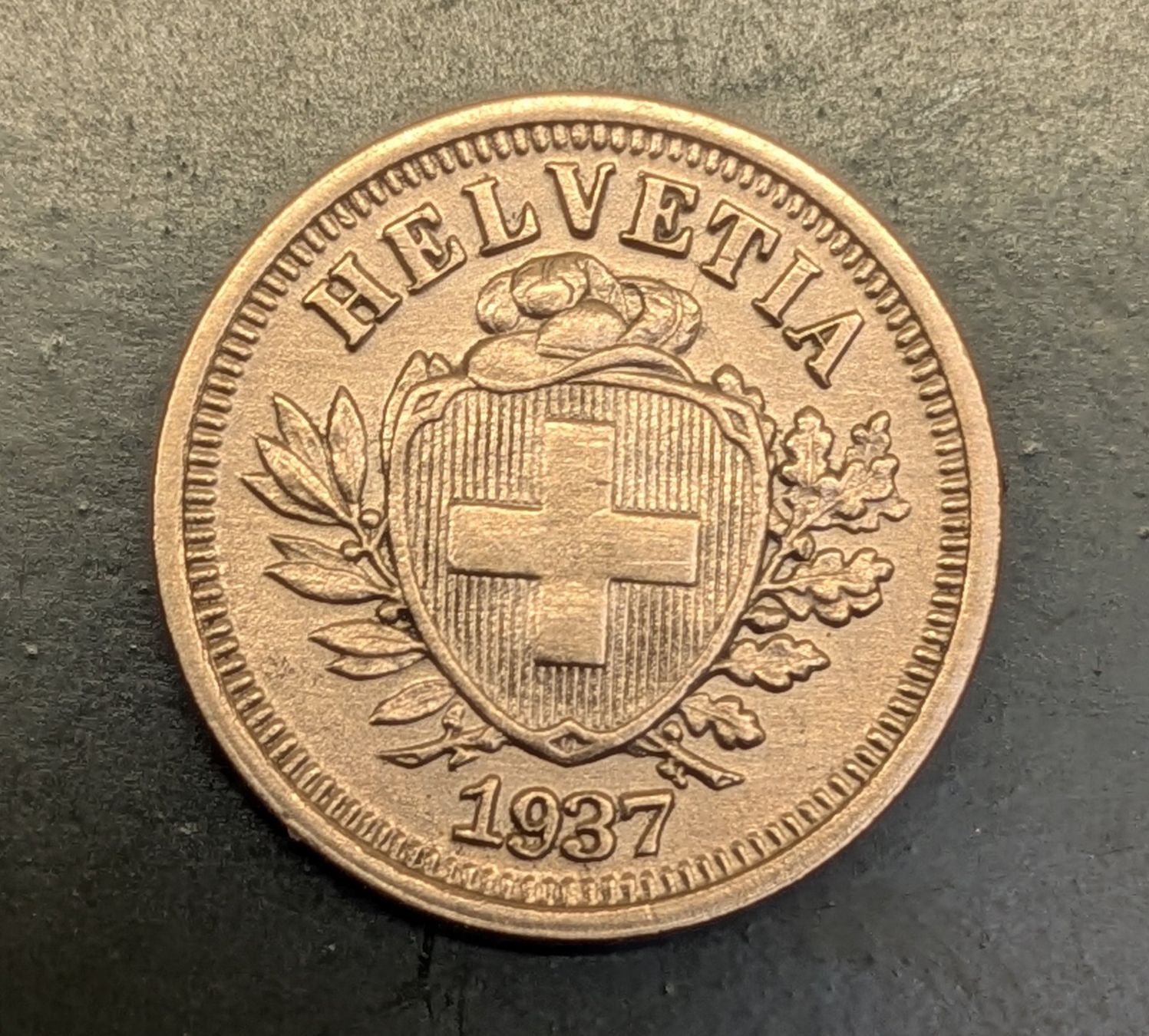 Tutti le monete: 1 Rappen 1937 – Usato da Zetzwil venduto da Spitz70