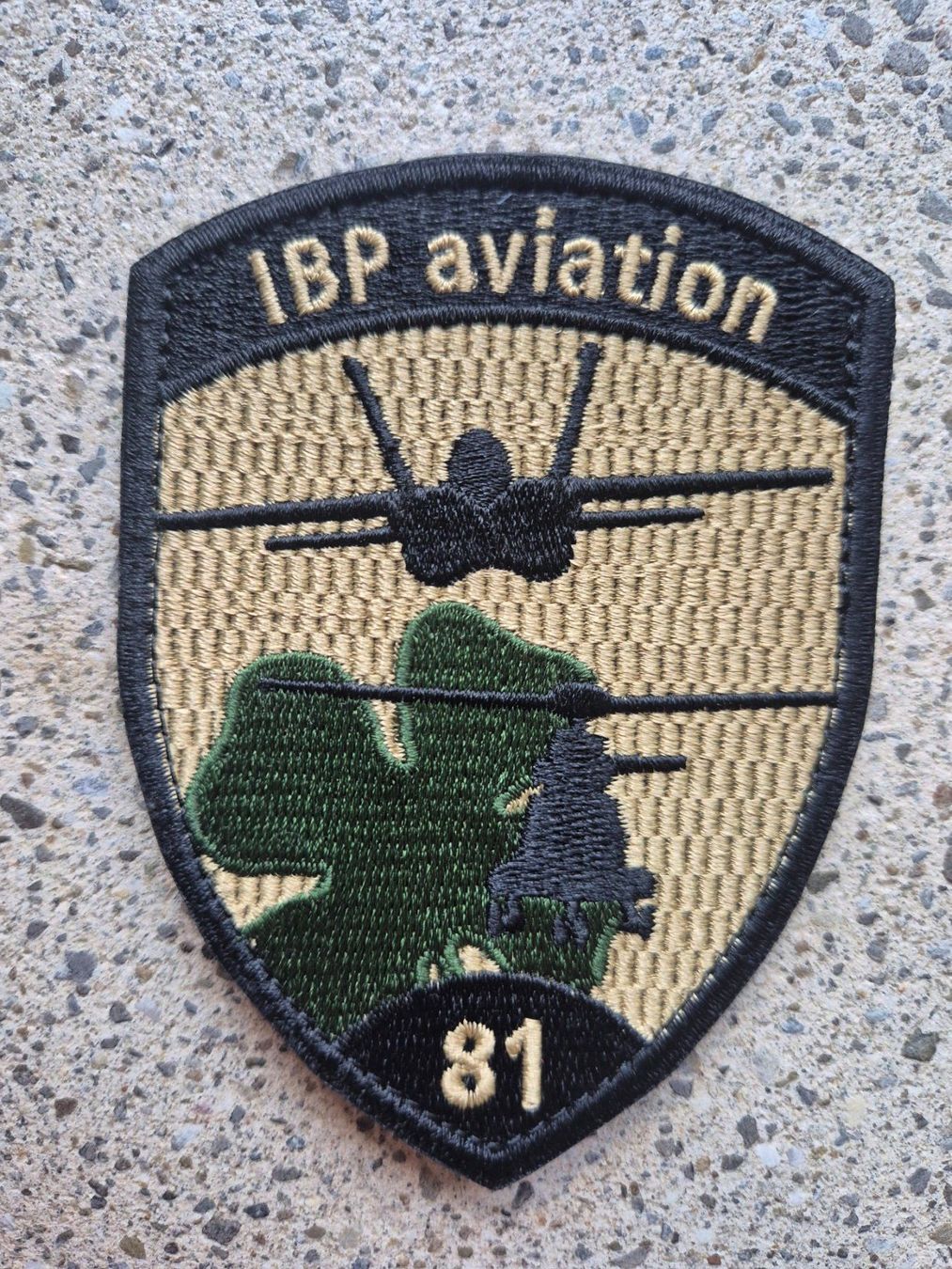 Schweizer Armee Plaketten & Abzeichen: *** Badge Ibp Aviation 81 mit klett *** – Neu und originalverpackt aus Riedholz von fr_sIruP