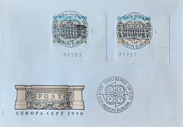 CEPT 1990 FDC mit TAB + ET VOLL RAR!! unter Postpreis !