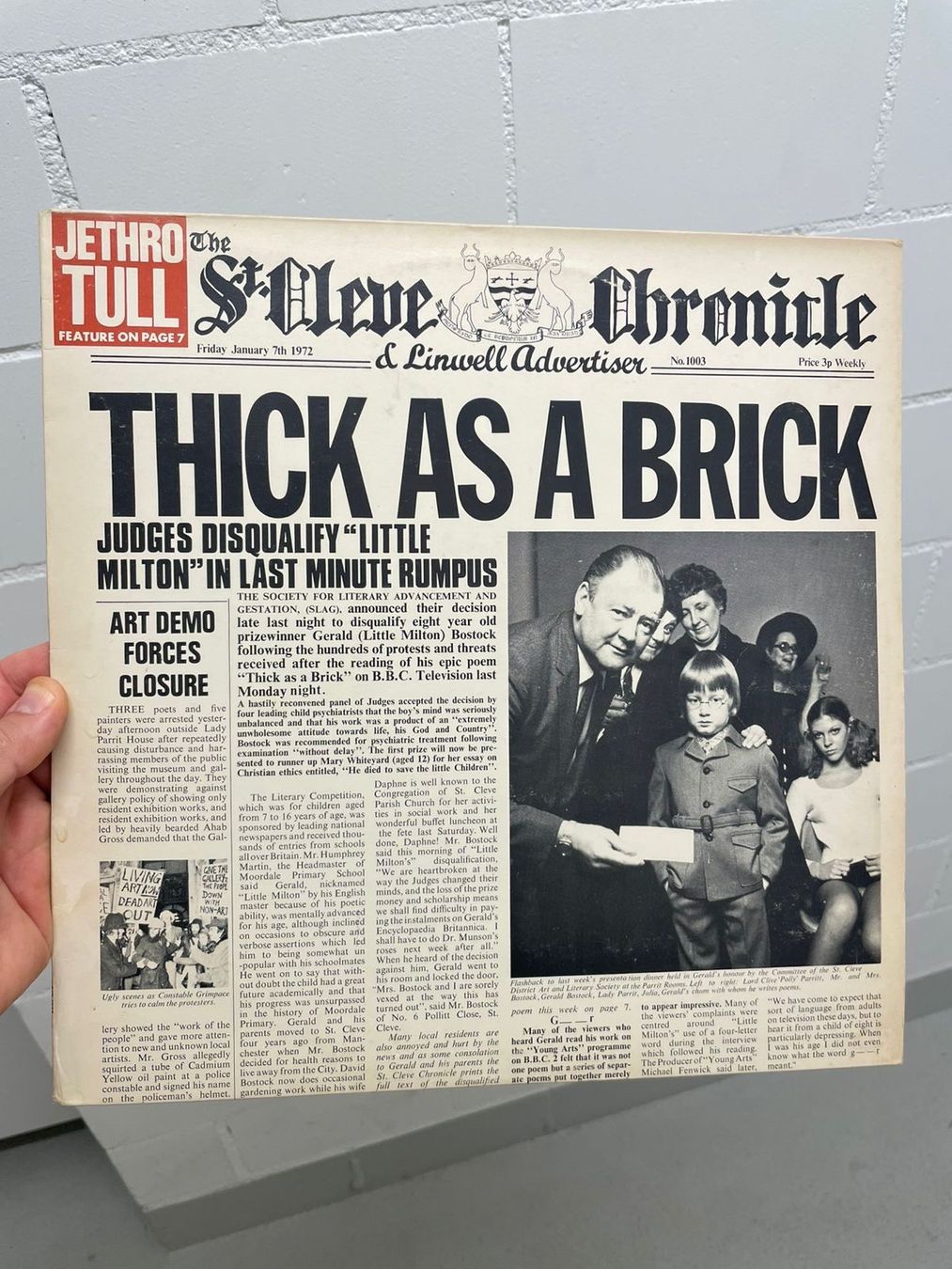 Dischi in vinile: Jethro Tull LP - Thick As A Brick – Usato da Gutenswil venduto da Hamzian 2