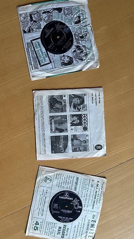 Dischi in vinile: 3 beatles singles – Usato da Basel venduto da mentaltrap 1