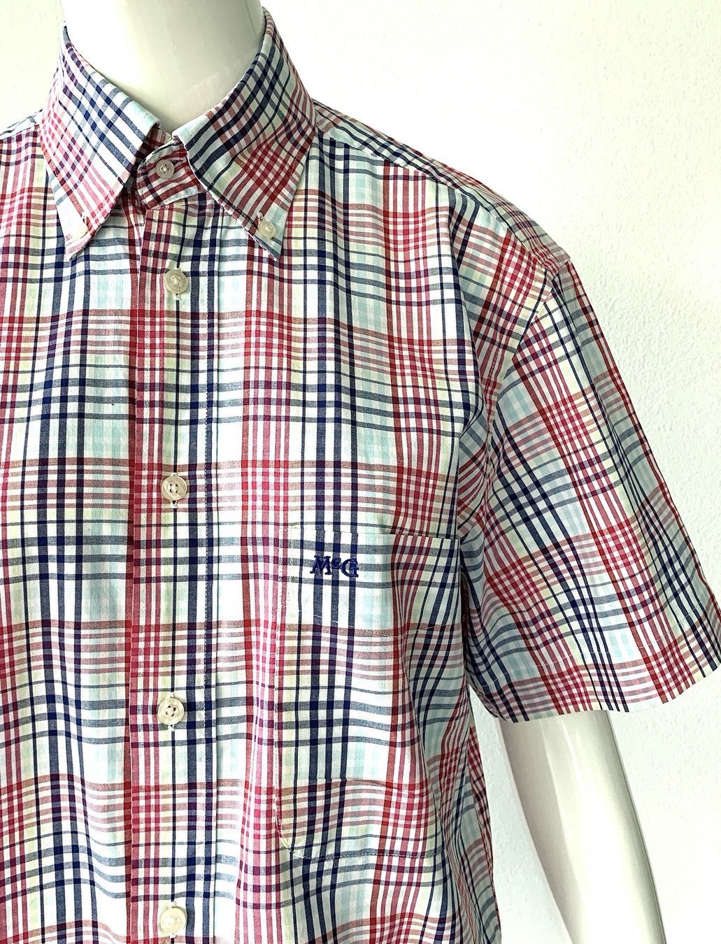 Chemises, T-shirts & Polos: McGREGOR Hemd Kurzarm kariert Baumwolle - EU 176 – D'occasion à Bottmingen par Merkur_Basel 2
