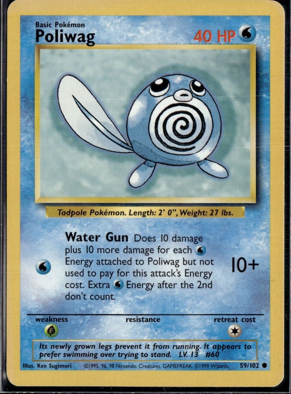 Pokémon Carte collezionabili: Poliwag 59/102 Base Set – Usato da Zürich venduto da pokemon_cards