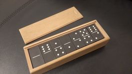 K..108 R) Antikes Domino Spiel Holzkasten Franz Carl Weber