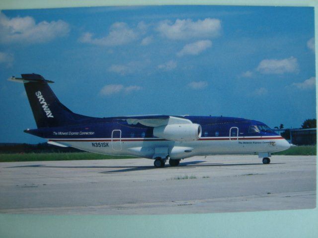 Ansichtskarten: Midwest Express Dornier 328 Jet N351SK – Neu und originalverpackt aus Thun von Abigboss