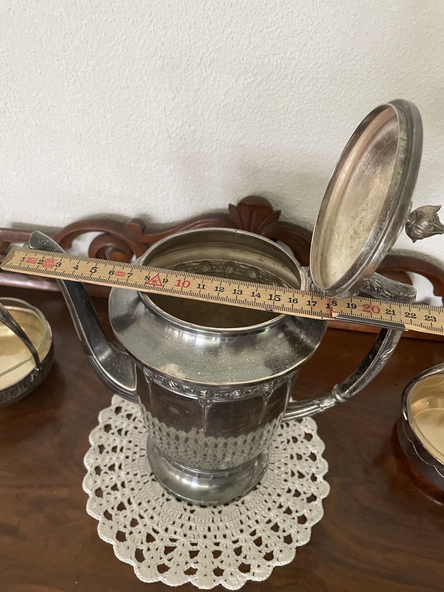Teekannen: antike Teekanne Silberfarben Jugendstil – Gebraucht aus Emmenbrücke von Ladyboutique 2