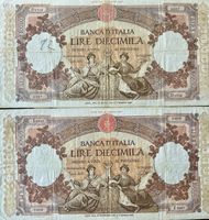 Italien 2 Stück 10‘000 1948