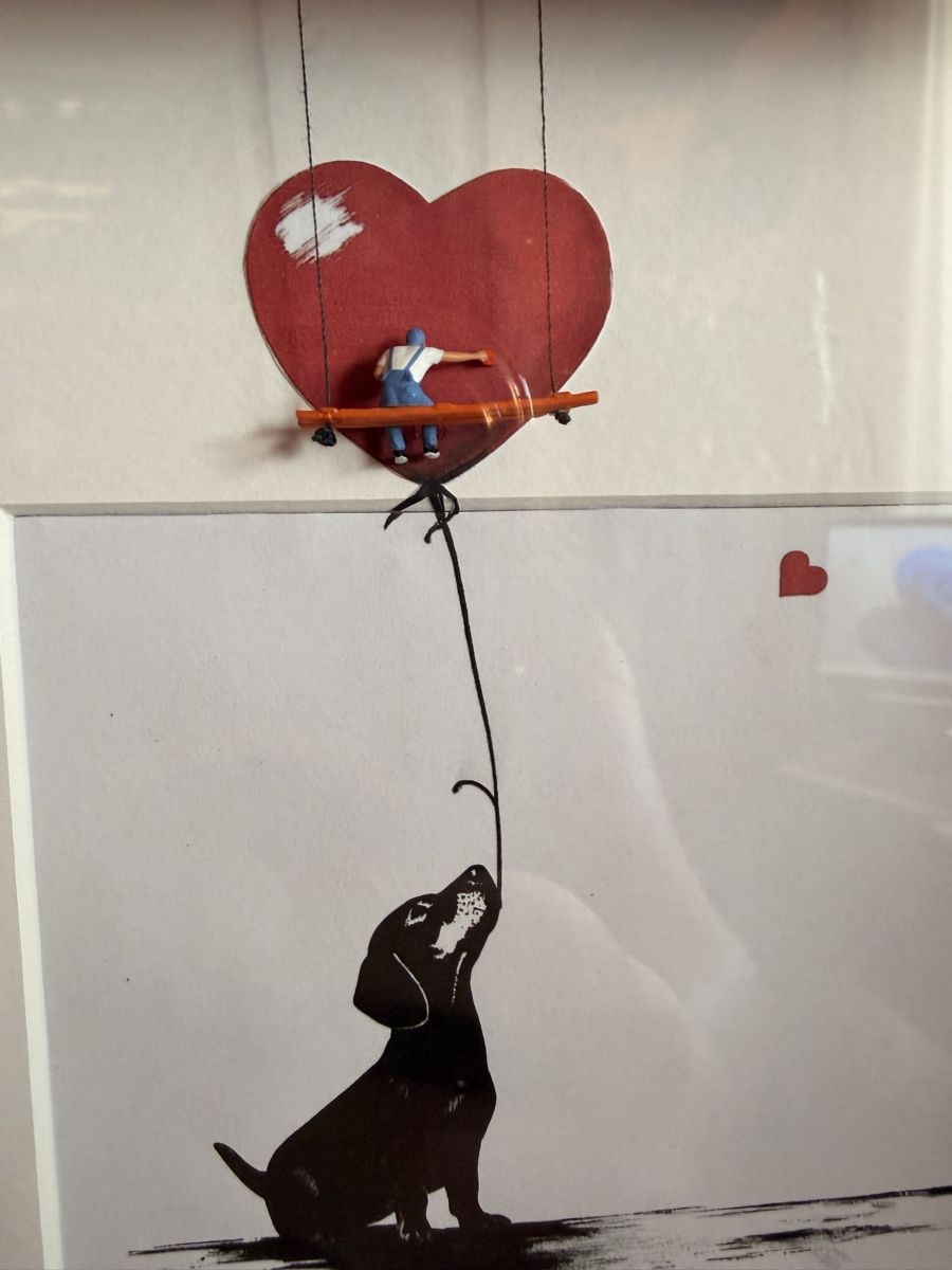 Foto & Immagini: Banksy Style 3D Bild mit Dackel – Nuovo e nell'imballaggio originale da Buchs ZH venduto da tiz_9mpn 1