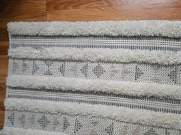 Hochwertiger Navajo Teppich creme 135x190