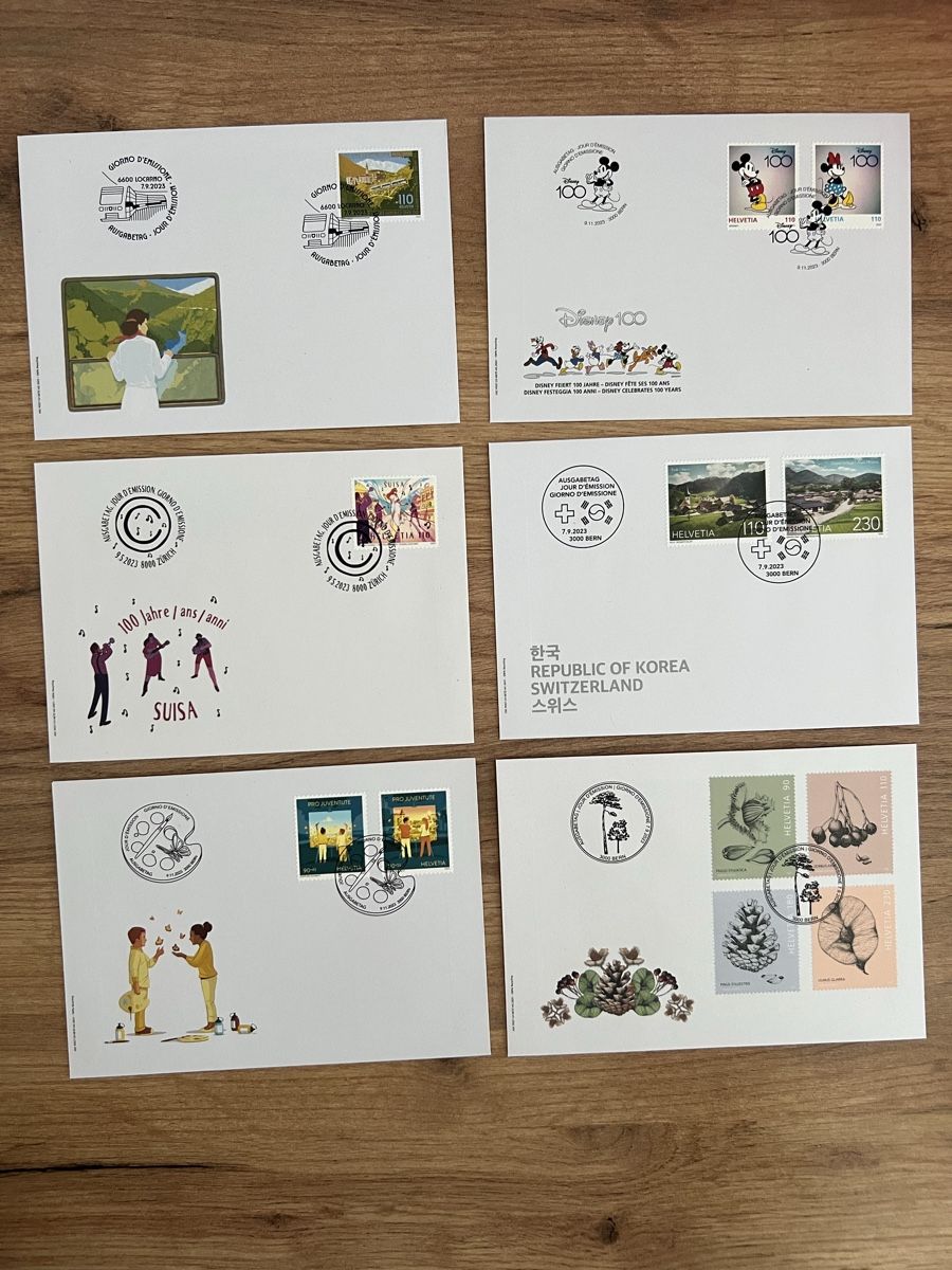 Alle Briefmarken: 13Stk. CH FDC von 2023 – Neu (gemäss Beschreibung) aus Braunau von Desil2511 2