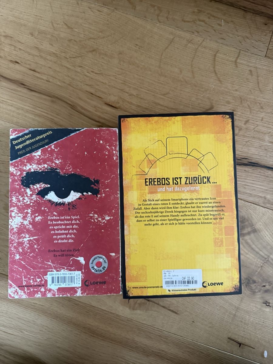 Livres: Erebos 1 und 2 – Neuf (Voir description) à Horriwil par Verity2026 1
