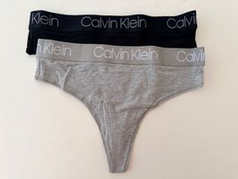 CALVIN KLEIN, High Waist String, Grösse M, 2 Stück