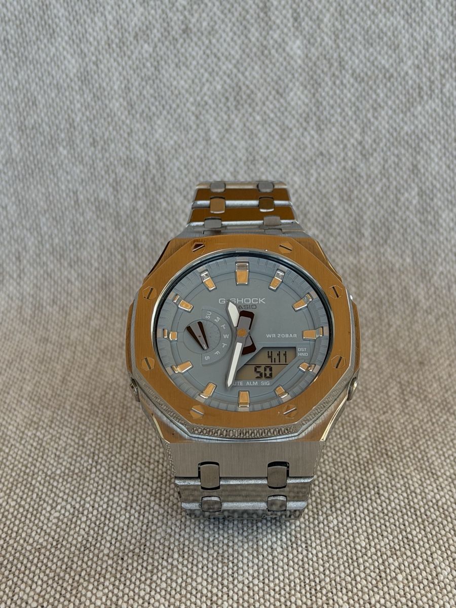 Casio Orologi: G-SHOCK CasiOak Steel Edition - Silver/Blue - FULL SET – Usato da Alle venduto da Venum04 1