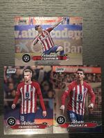 Lot de 3 Cartes Atlético Madrid, Torres, Morata, Vermeeren