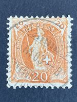Znr 66Eb Grosse Fleck in T und 20 Abart