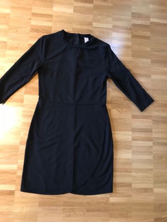 Basic Kleid schwarz gr S