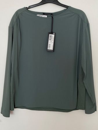 LUISA CERANO 31% Seide Bluse Gr 36 Schlamm NEU NP 250