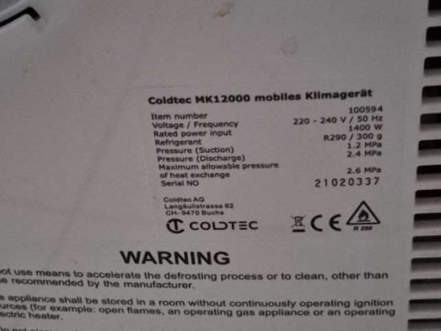 Verkaufen 12000MTU mobile Aircon 1.5 Jahr alt mit Remotcontr 3