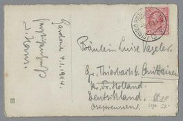 1914, 0 SERVIZIO POSTALE SUL LAGO DI GARDA, HANDBEMALTE AK