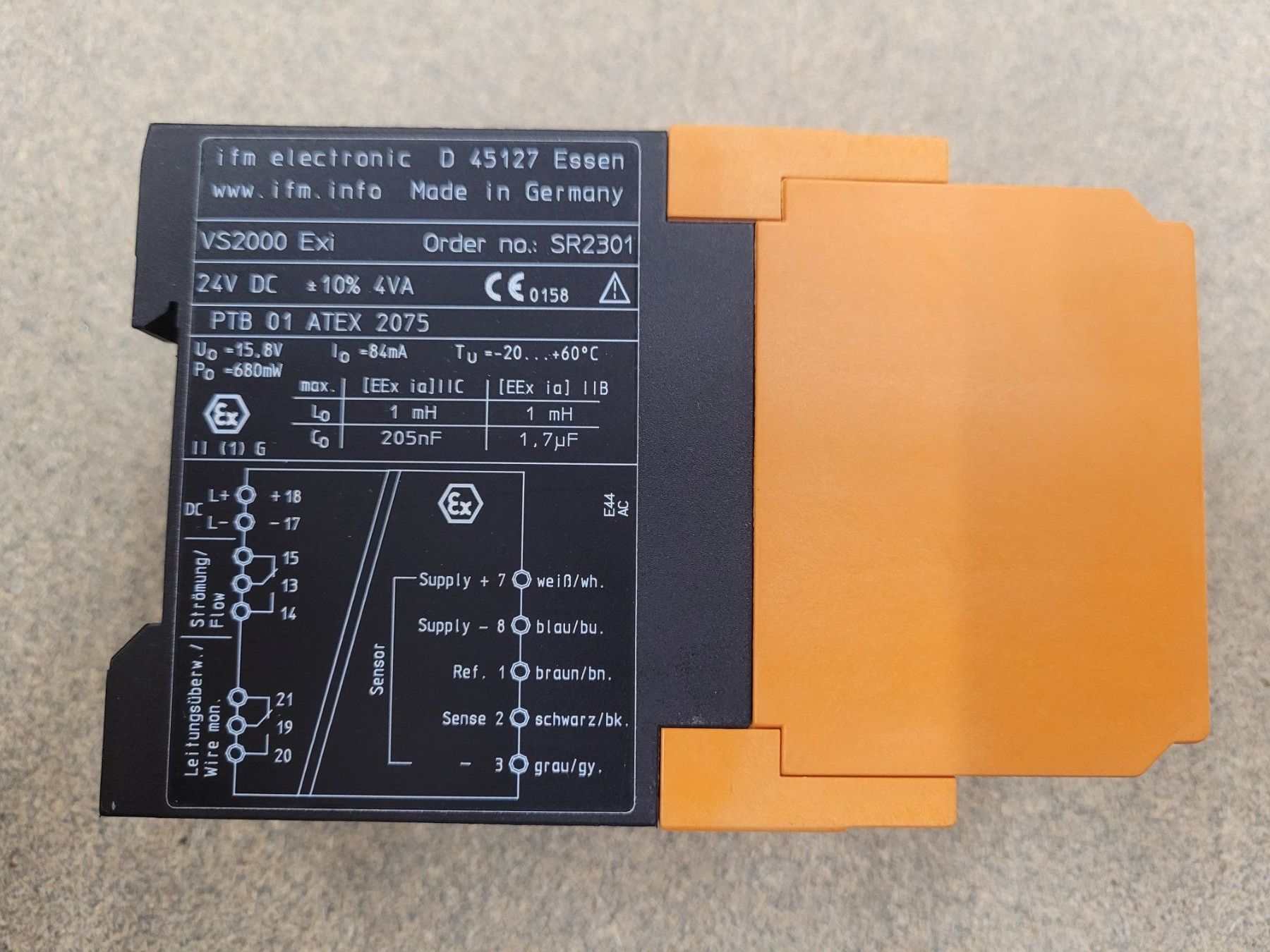 Componenti elettronici: IFM VS 2000 Exi SR 2301 Strömungswächter – Usato da Vitznau venduto da Vitznau84 7